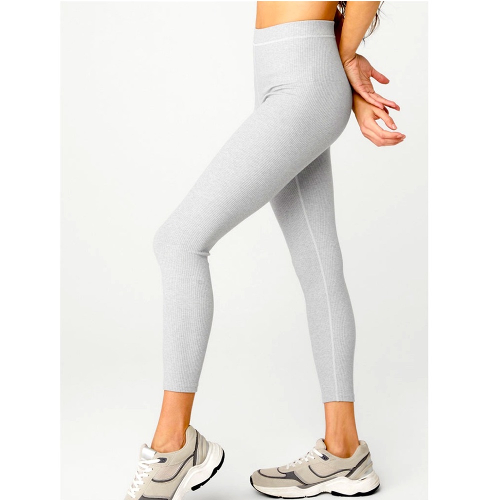 Alo yoga Ribbed Blissful Legging S grey